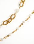 Cassie Oval Link Pearl Bracelets