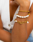 Everly Graduated Link Pearl Bracelet