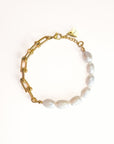 Everly Graduated Link Pearl Bracelet