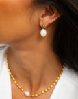 Charlotte Pearl Drop Earrings