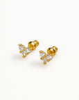 Janie Gemstone Heart Studs