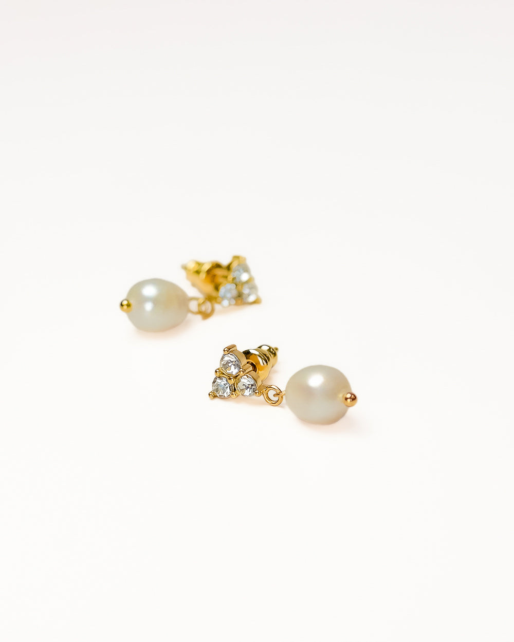 Macie Geometric Pearl Drop Earrings