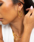 Tori Twist Hoop Earrings