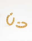 Tori Twist Hoop Earrings