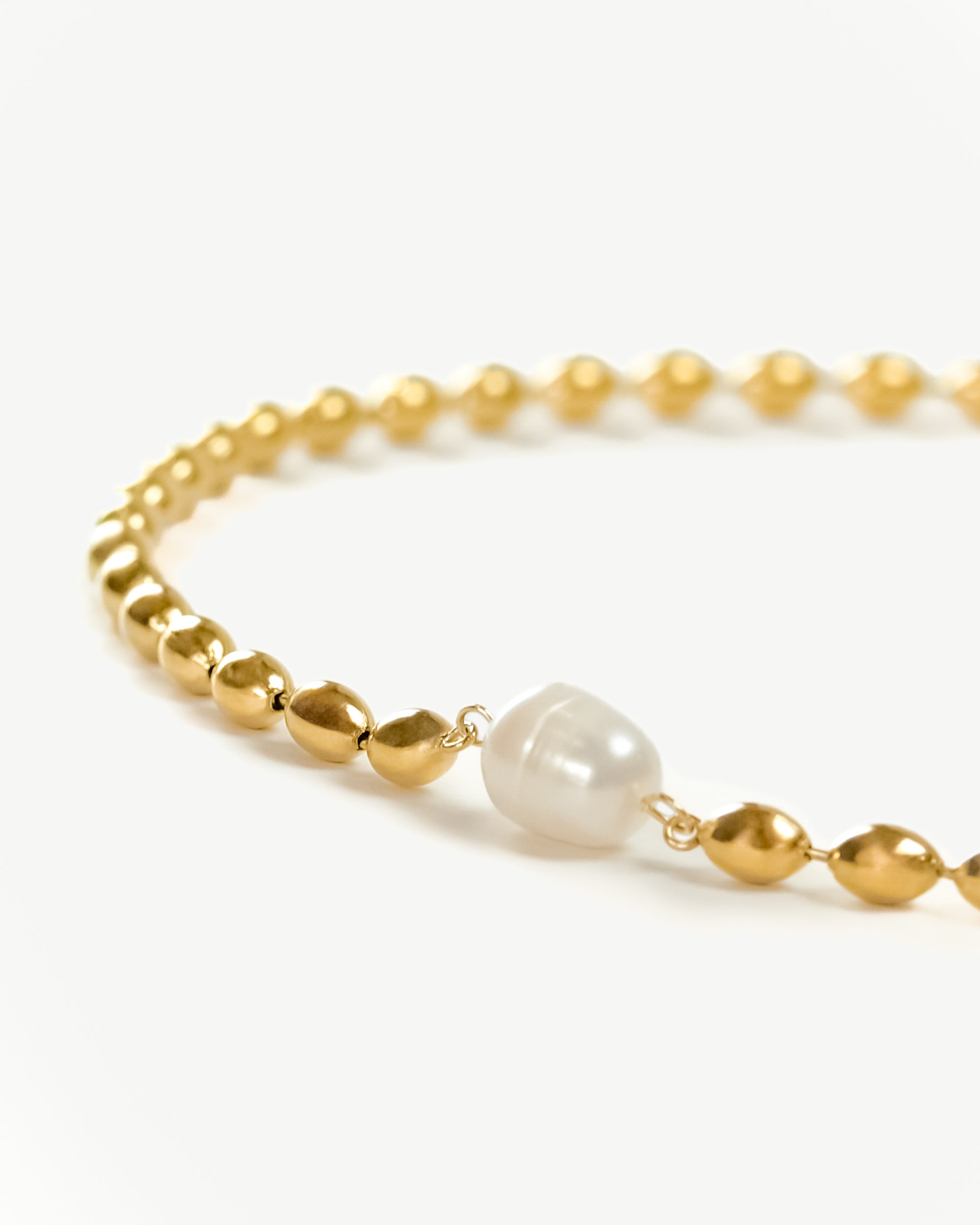 Bailey Solo Pearl Bead Necklace