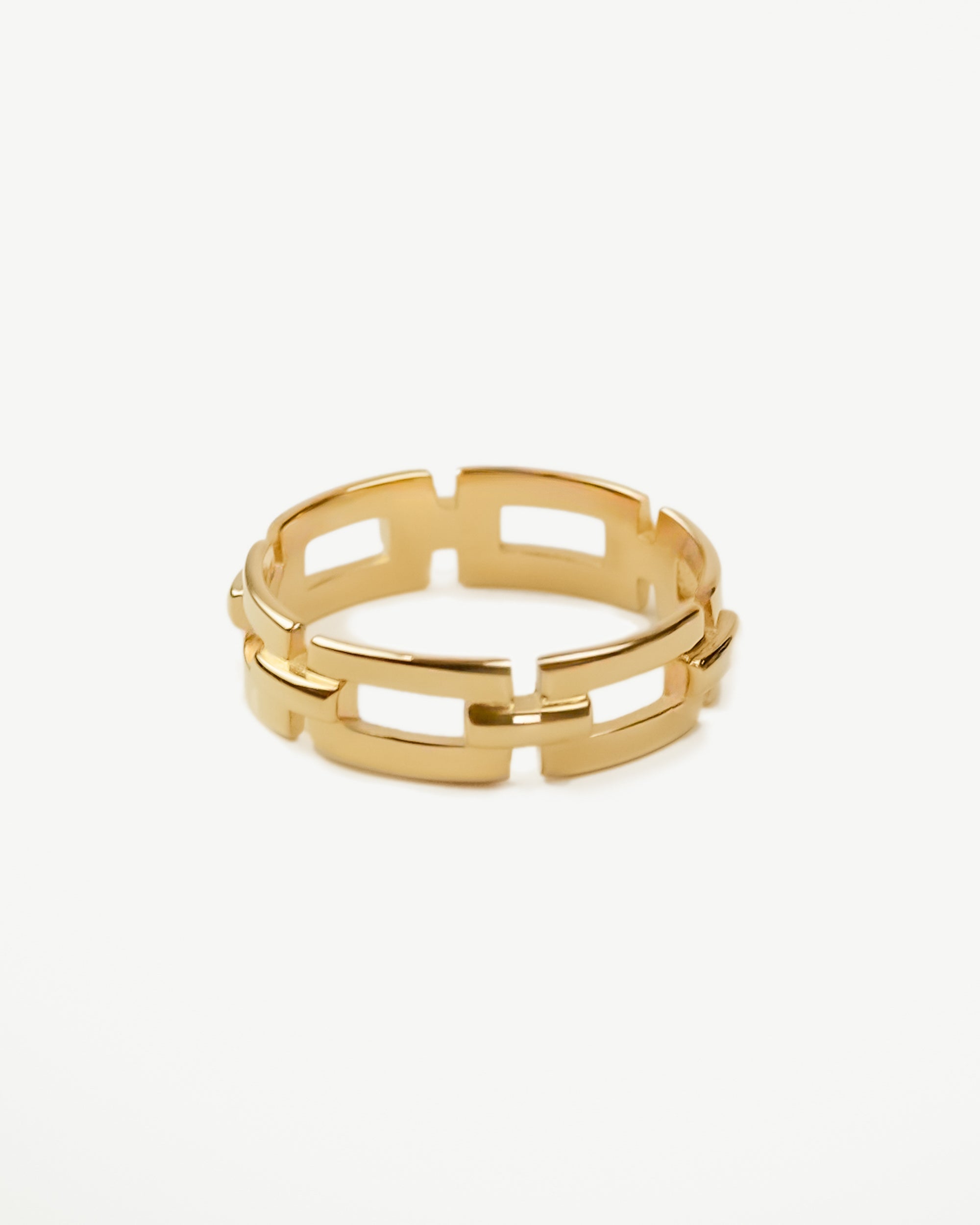 Blakely Link Ring in 18k Gold Plated Mila C