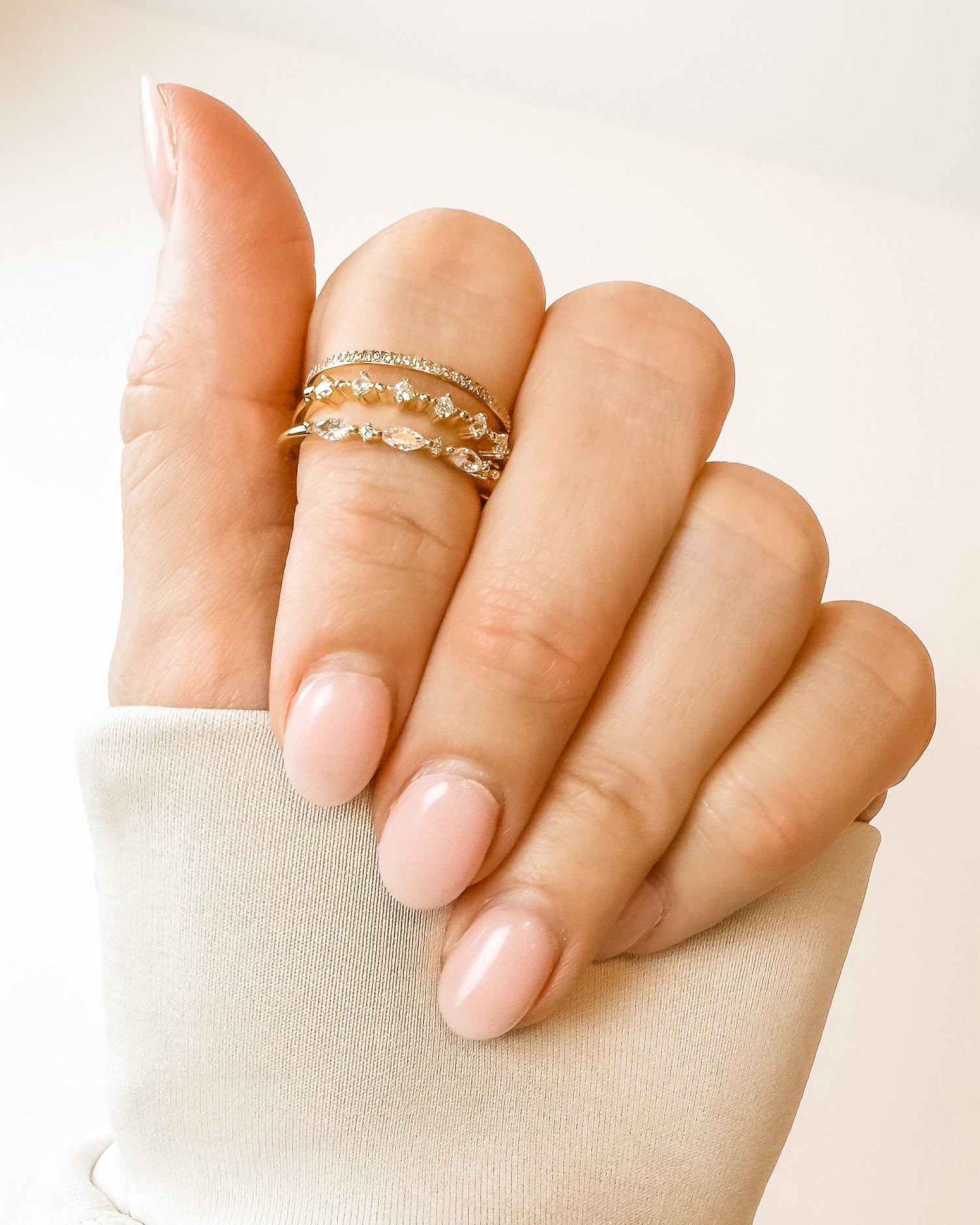 Josie Fine Half-Pave Ring