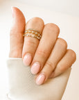 Josie Fine Half-Pave Ring