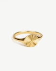 Lainey Starburst Signet Ring